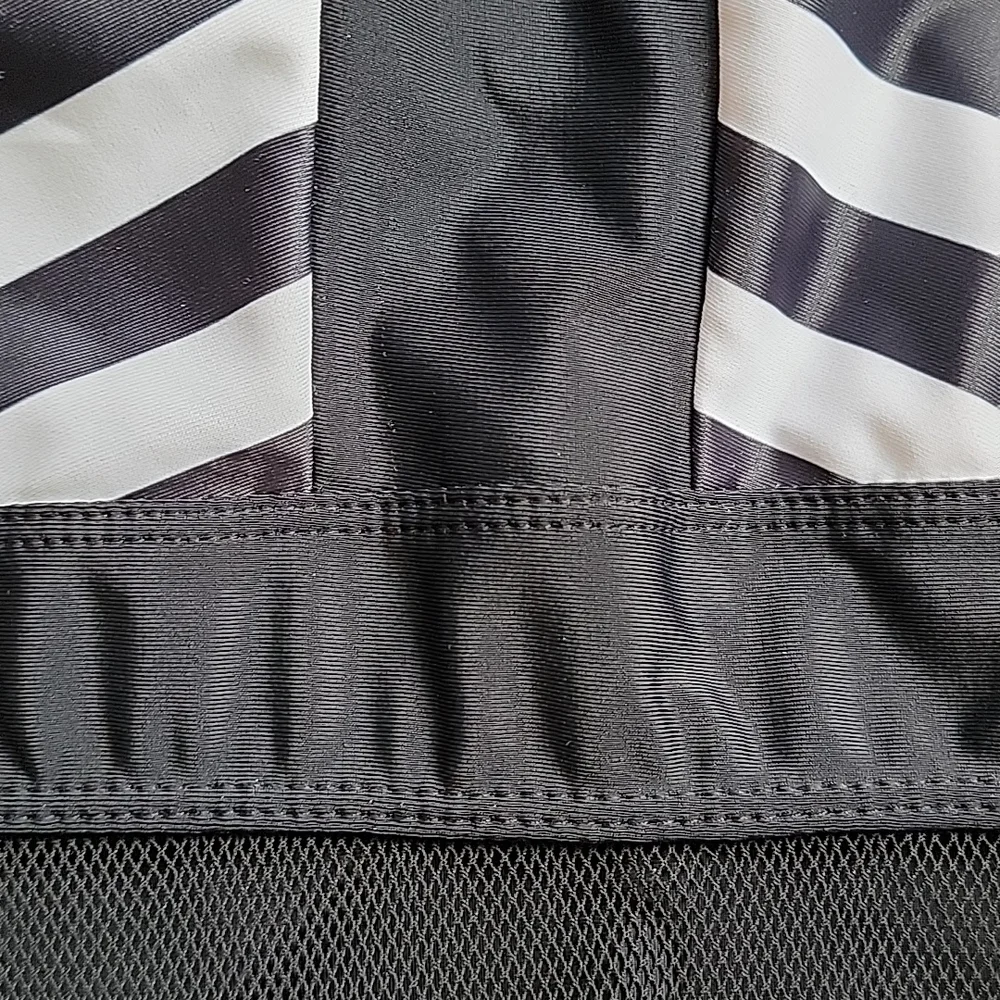 Black & White Mesh One Piece Swim - Picture 11 of 12